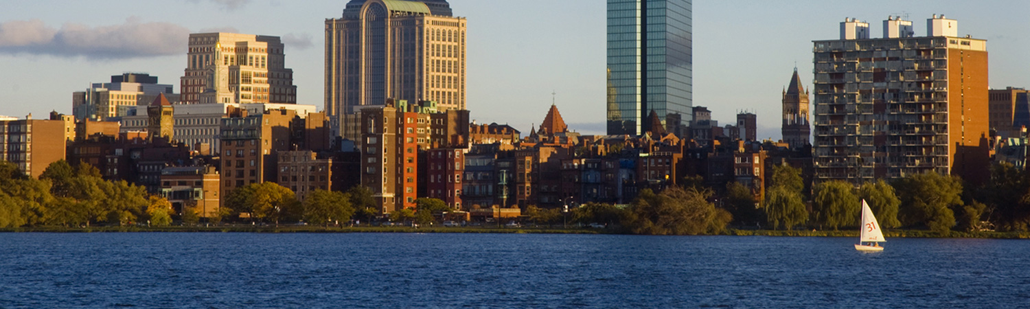 Boston skyline along the Charles River